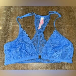 PINK Victoria's Secret (Small) Blue Lace Bralette